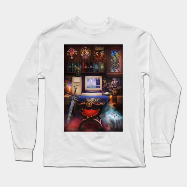 Legacy of Warcraft Long Sleeve T-Shirt by Rachid Lotf